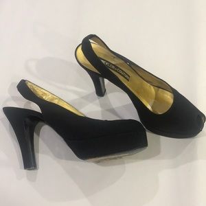 Anne Klein couture platform heels